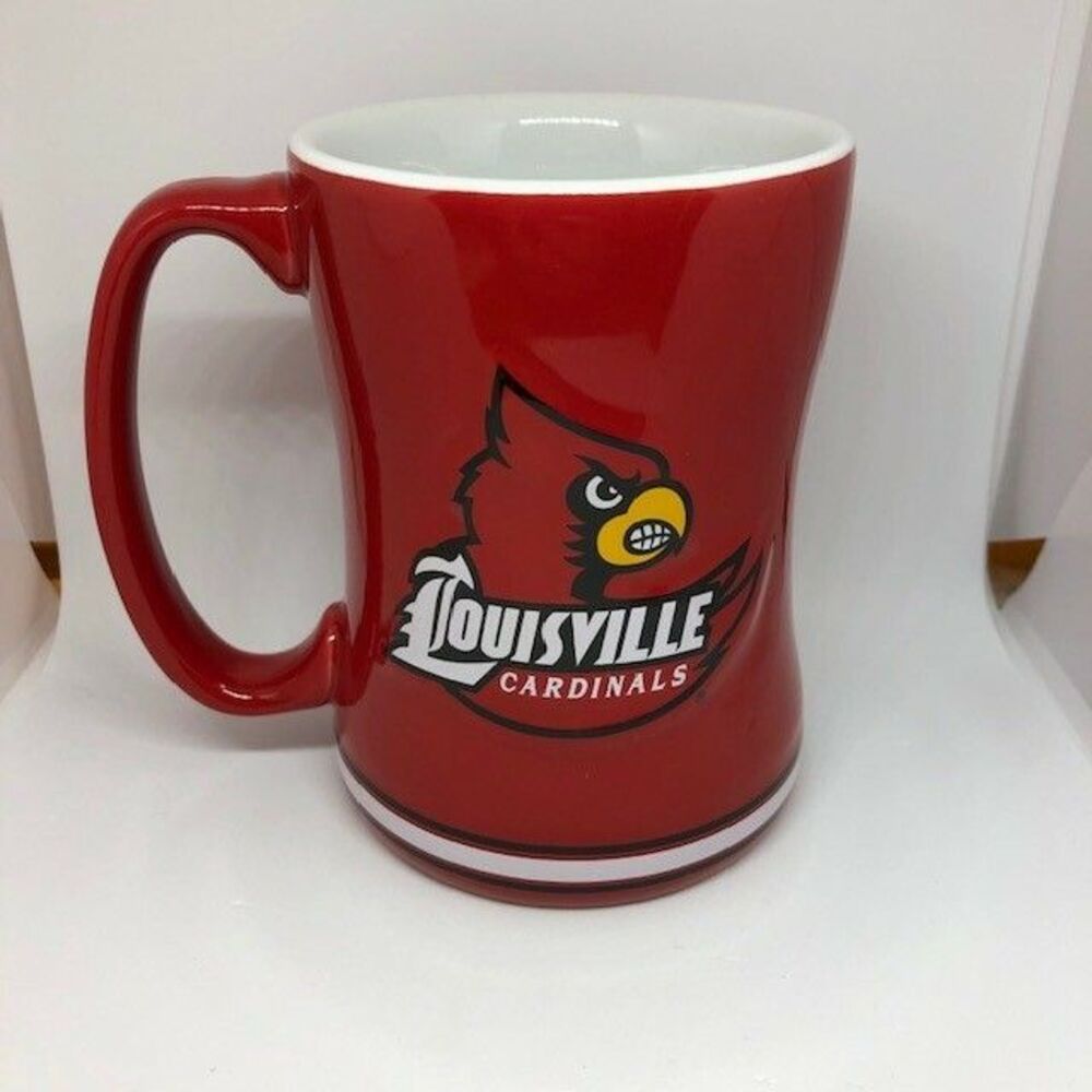Louisville Cardinals Coffee Tea Mug Red Collegiate Boelter Brands UofL
